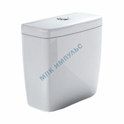 Бачок для унитаза нижний подвод арматура 1/реж слив кнопка белый Лира Rosa (Кировская керамика)