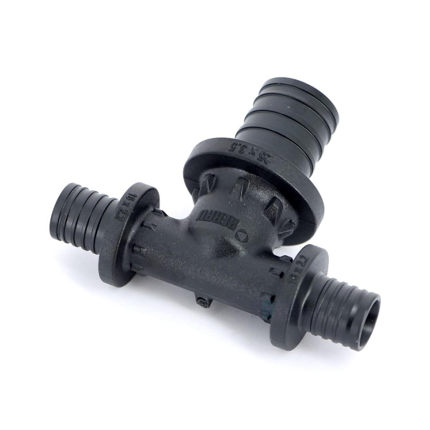 Тройник для PE-X труб аксиальный PPSU Дн 25х16х16 переходной RAUTITAN PX Rehau 11600821001 — изображение 3