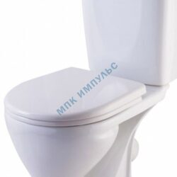 Сиденье для унитаза дюропласт микролифт белое Поло Rosa (Кировская керамика)