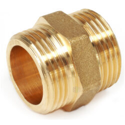 Ниппель латунь Ду 40 (1 1/2") НР R189 Giacomini R189Y007