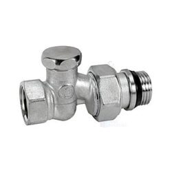 Клапан запорный Ду 15 Ру16 1/2"x3/4"ЕК НР прямой штуцер с герметичной прокладкой R17TG Giacomini R17EX037