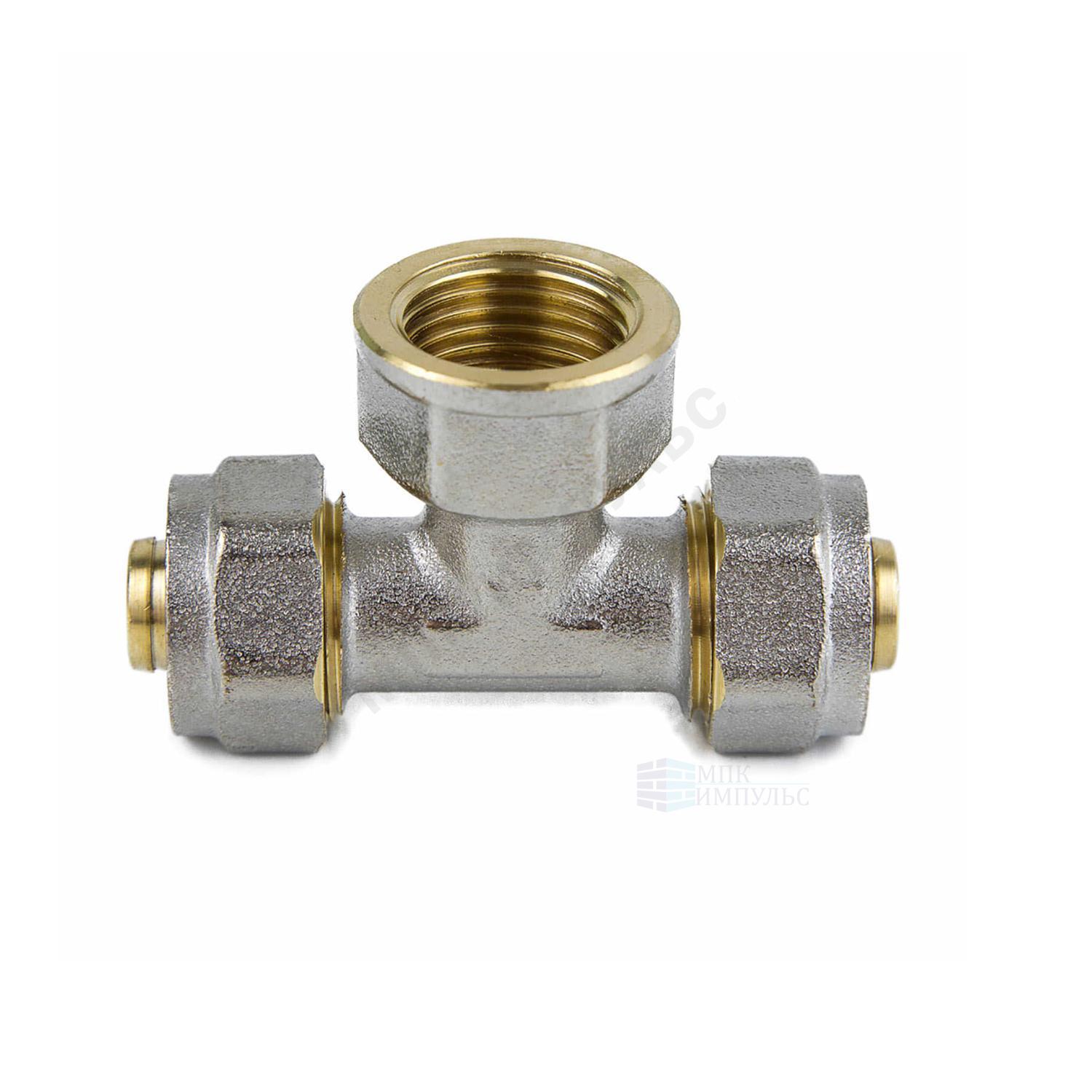 Тройник МП латунь никель обжим Дн 16х1/2"х16 ВР ГОСТ 32415-2013 7013 Aquasfera 7013-01 — изображение 14