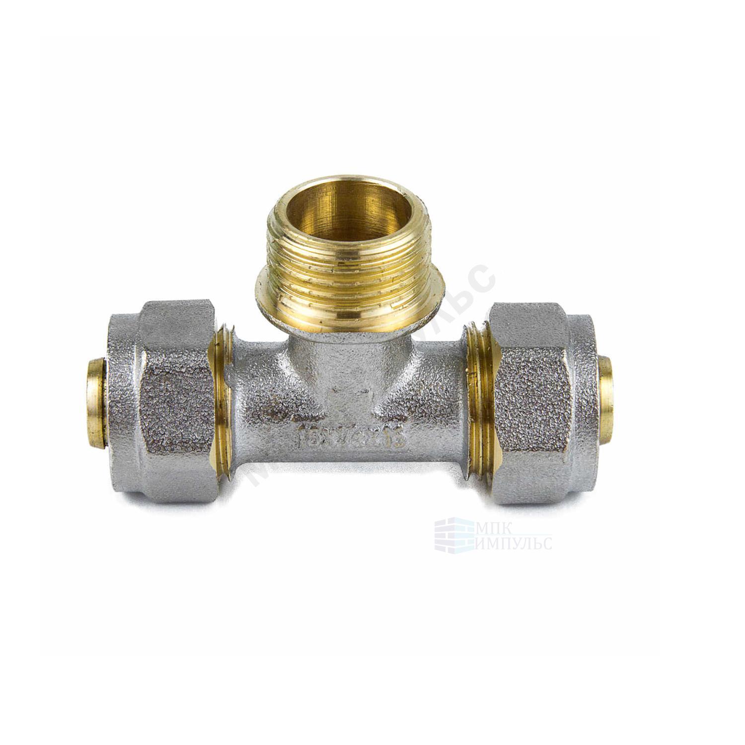 Тройник МП латунь никель обжим Дн 20х3/4"х20 НР ГОСТ 32415-2013 7014 Aquasfera 7014-02 — изображение 17