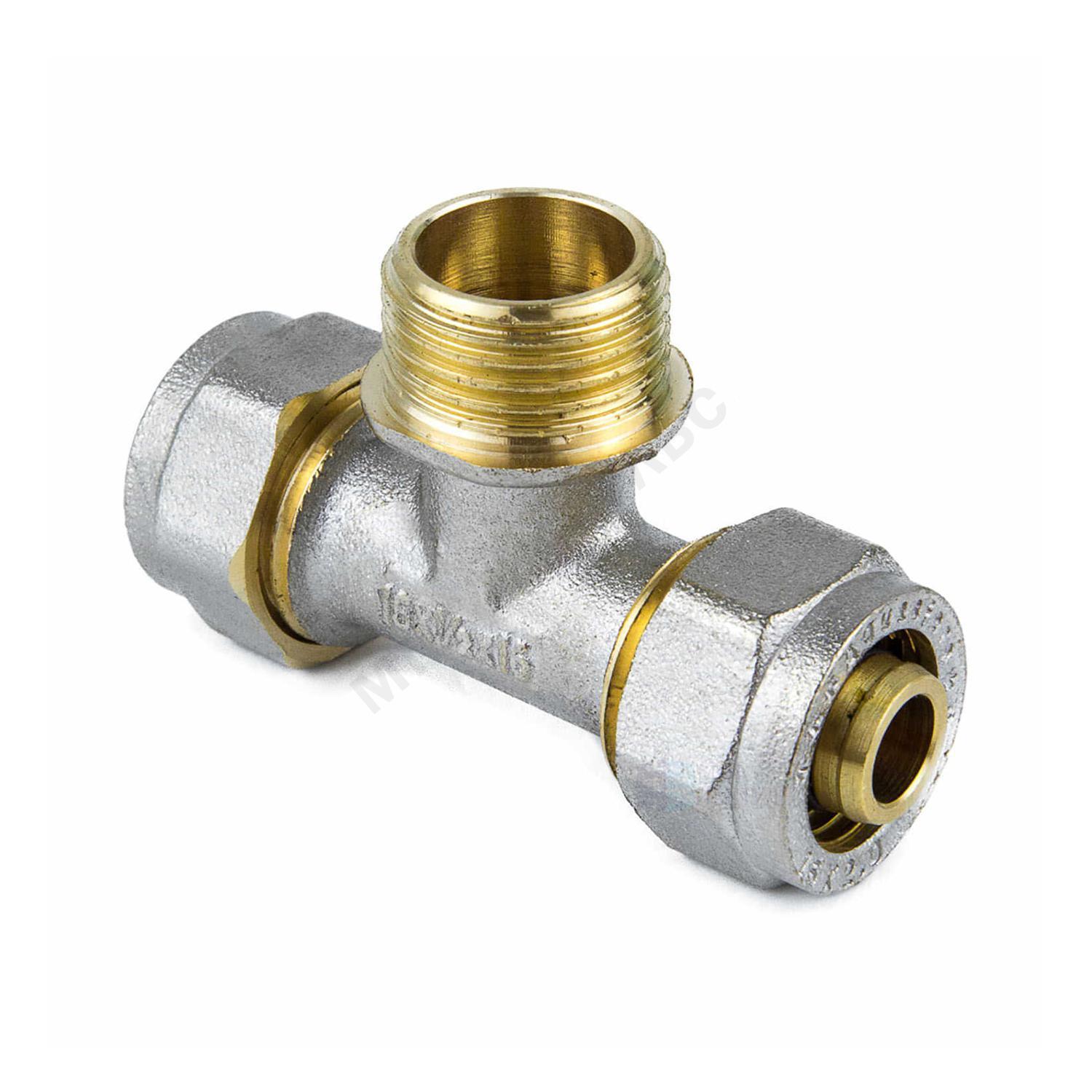Тройник МП латунь никель обжим Дн 20х3/4"х20 НР ГОСТ 32415-2013 7014 Aquasfera 7014-02 — изображение 11
