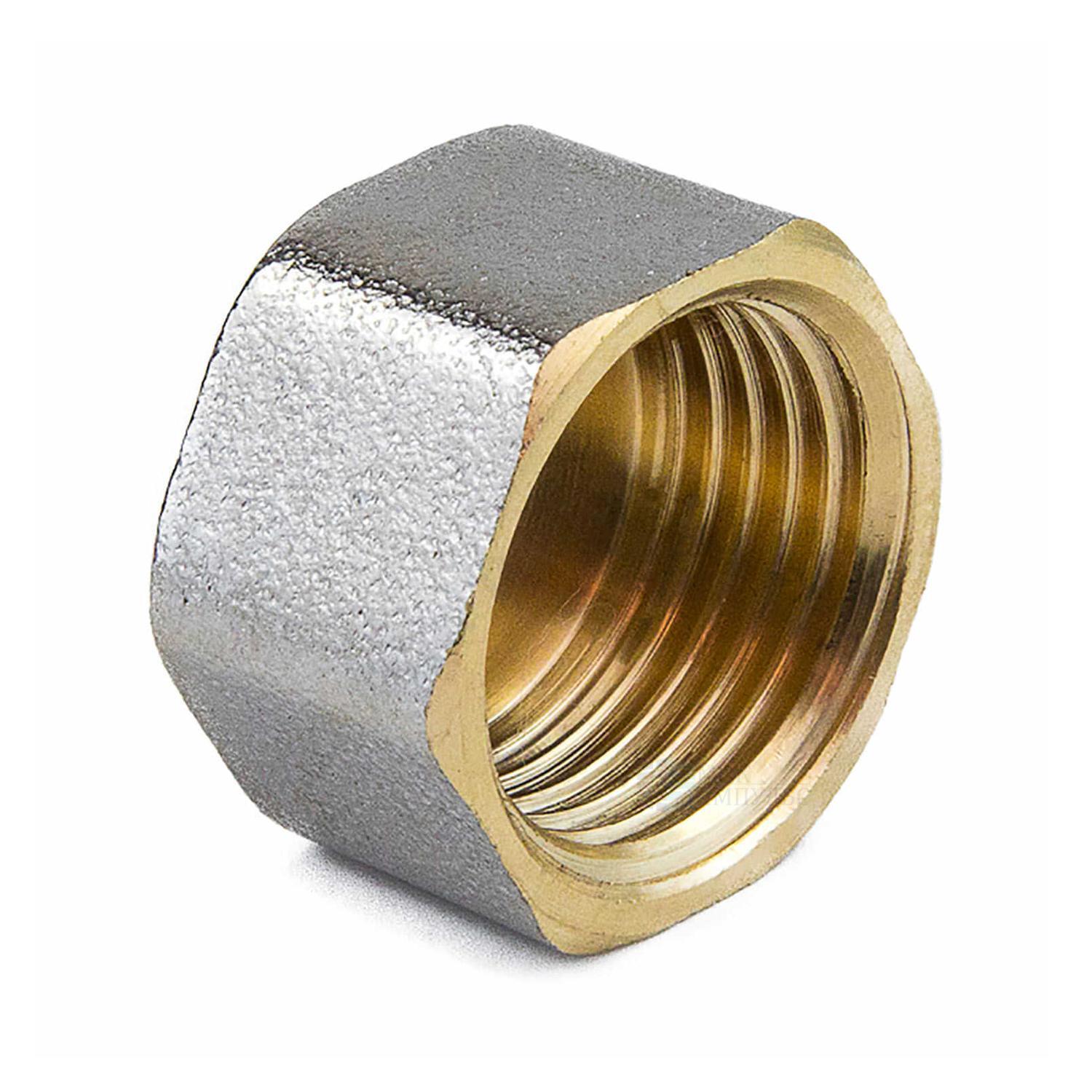 Заглушка латунь никель Ду 40 (1 1/2") ВР 9016 ГОСТ 32585-2013 Aquasfera 9016-05 — изображение 17