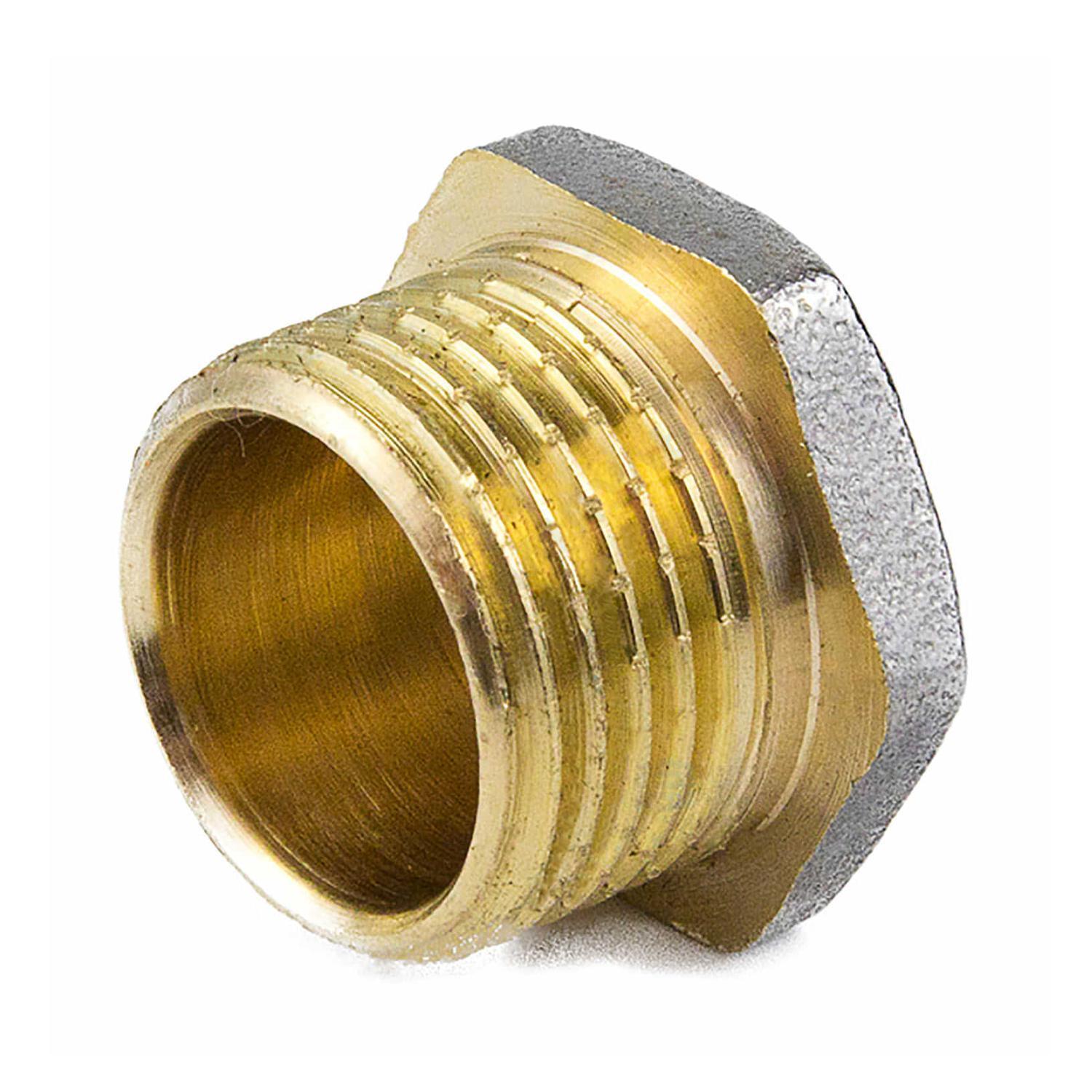 Заглушка латунь никель Ду 20 (3/4") НР 9017 ГОСТ 32585-2013 Aquasfera 9017-02 — изображение 10