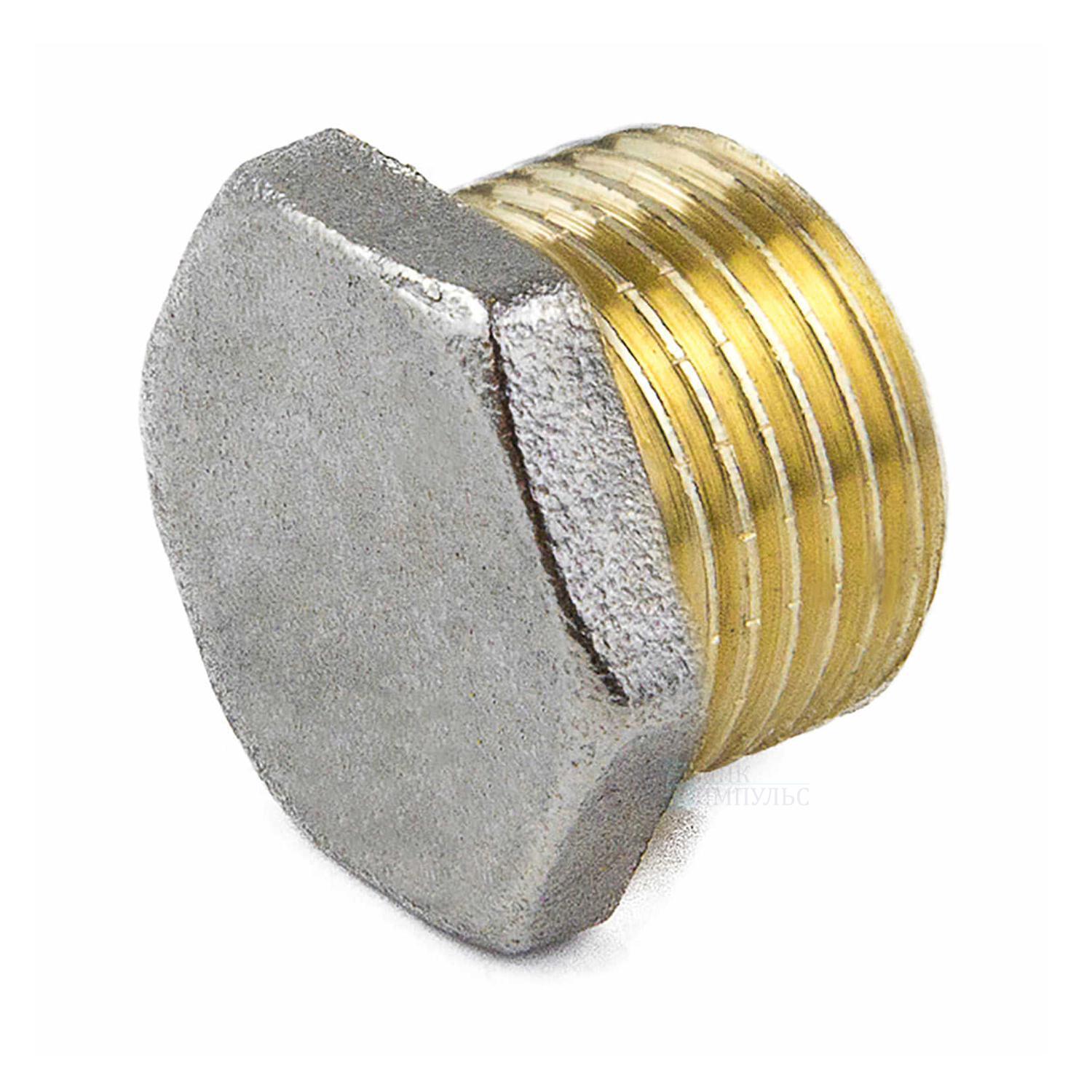 Заглушка латунь никель Ду 20 (3/4") НР 9017 ГОСТ 32585-2013 Aquasfera 9017-02 — изображение 15