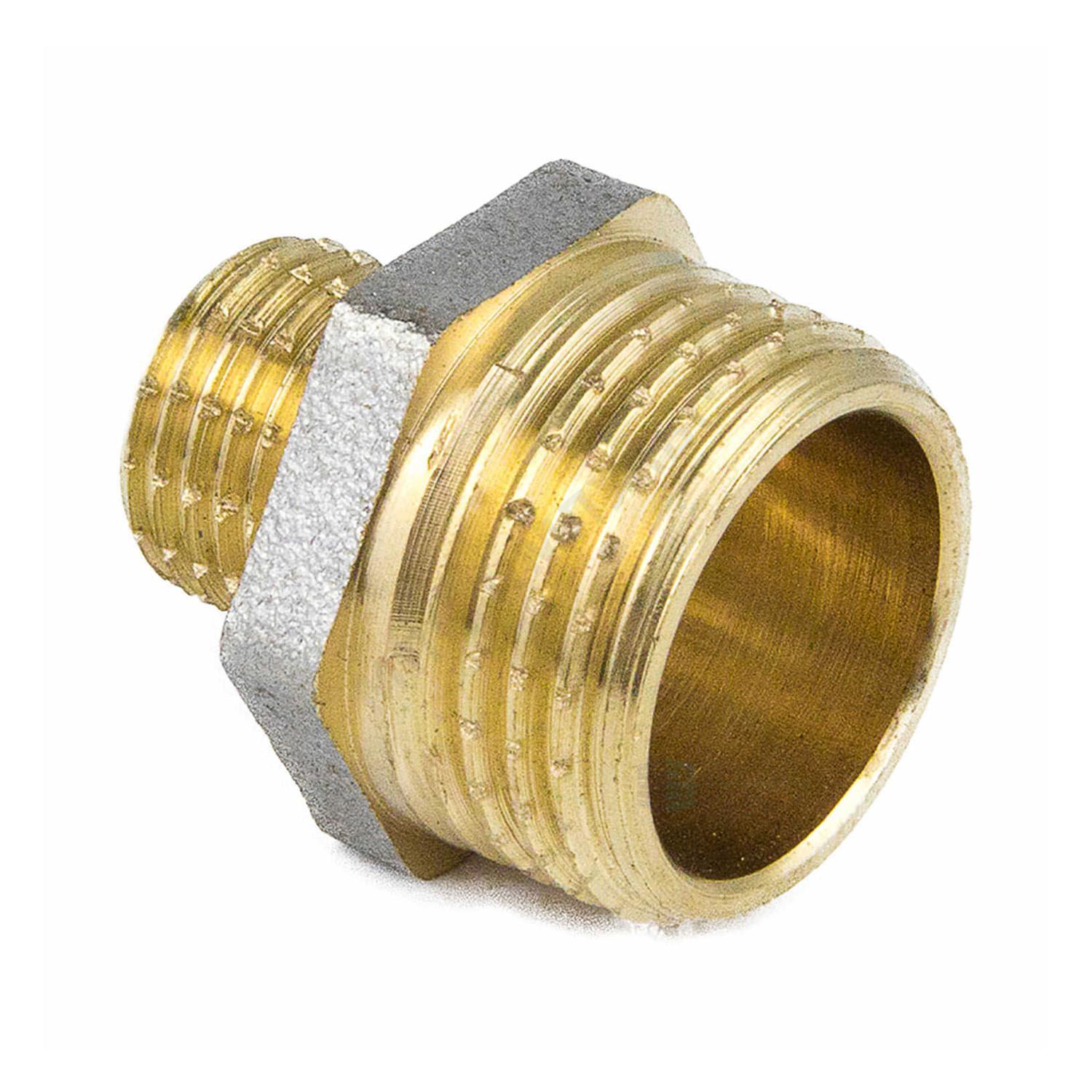 Ниппель латунь никель переходной Ду 40х32 (1 1/2"х1 1/4") НР 9023 ГОСТ 32585-2013 Aquasfera 9023-11 — изображение 11