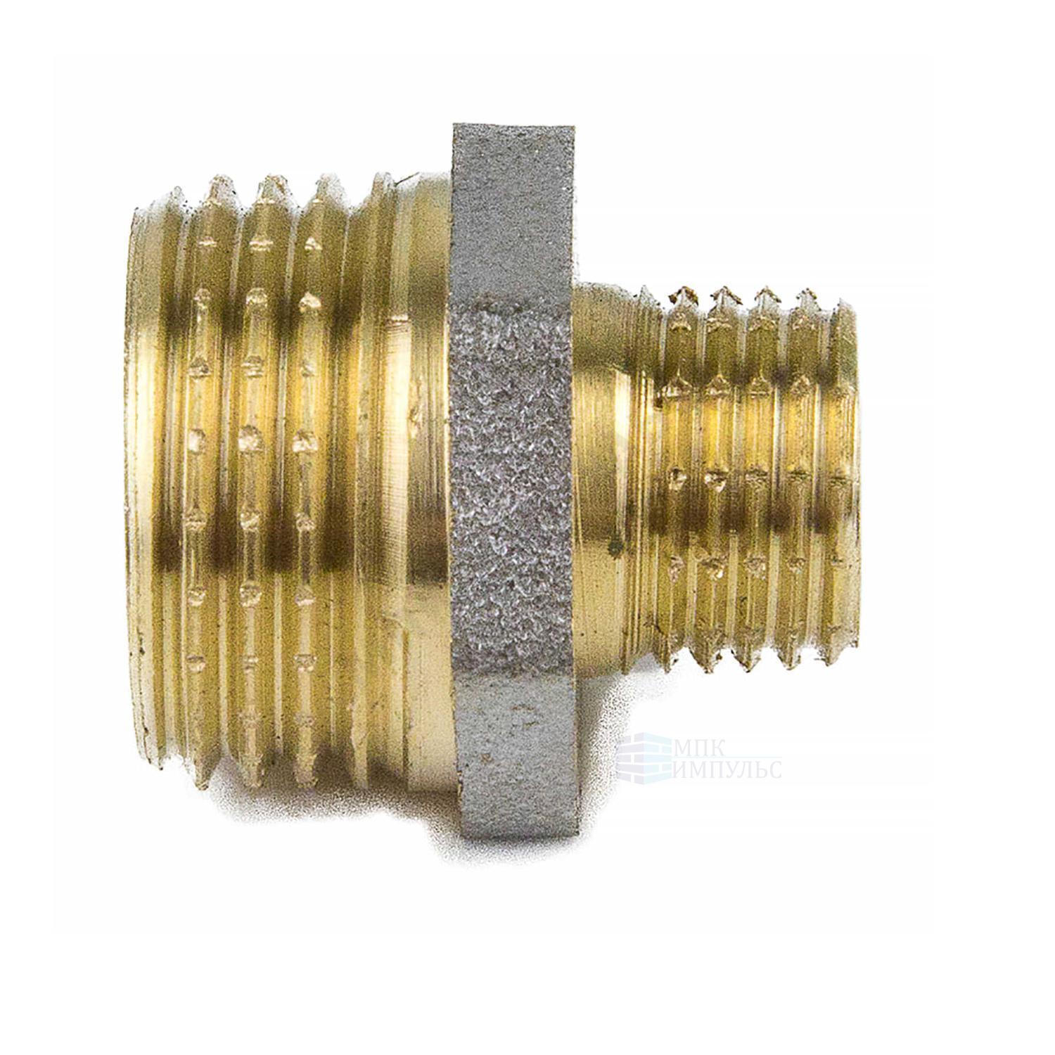 Ниппель латунь никель переходной Ду 50х40 (2"х1 1/2") НР 9023 ГОСТ 32585-2013 Aquasfera 9023-14 — изображение 14