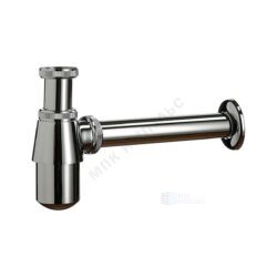 Сифон для умывальника бутылочный латунь 1 1/4"x32 с прямой трубкой 32 хром без выпуска Орио СХ-403