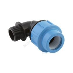 Отвод компрессионный ПЭ Дн 20х1/2"х90гр НР Джилекс 9270