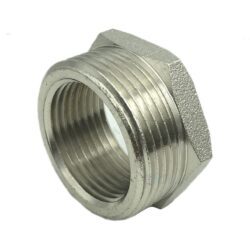 Футорка латунь никель Ду 20х15 (3/4"х1/2") НР/ВР FN162 SantechSystems