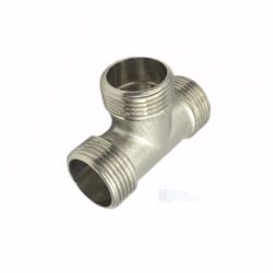 Тройник латунь никель Ду 15 (1/2") НР/НР/НР FN144 SantechSystems