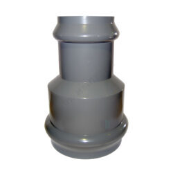 Муфта НПВХ SDR26 переходная Дн 225х160 Ру10 серая напорная раструбная под соединение с уплотнительным кольцом в/к Хемкор 2181102