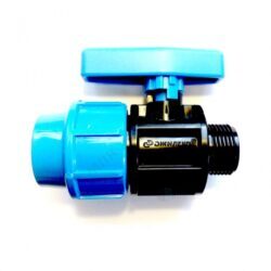 Кран шаровой компрессионный ПЭ Дн 20х1/2" НР Джилекс 9364
