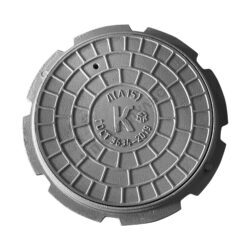 Люк чугун канализационный (К) Л (легкий) А15 круглый h=50мм Л(А15)-1-60 ГОСТ 3634-2019 ДПК