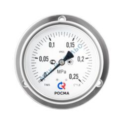 Манометр ТМ-520Т.00 осевой Дк100мм 0-0,6 МПа кл.1,0 G1/2" Росма 00000000981