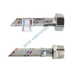 Подводка гибкая для воды нержавеющая оплетка 1/2" ш-г L=0.8м AQUALINE 01430