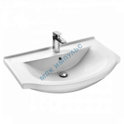 Умывальник мебельный Эльбрус 80 1 отверстие под смеситель по центру белый Santek 1.WH10.9.653