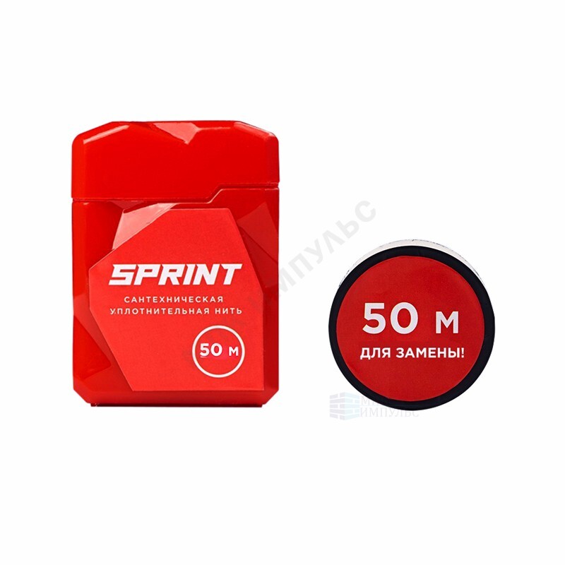 Нить уплотнительная бокс+катушка 50+50м (в блистере) среда: вода, газ SPRINT 04061 — изображение 3