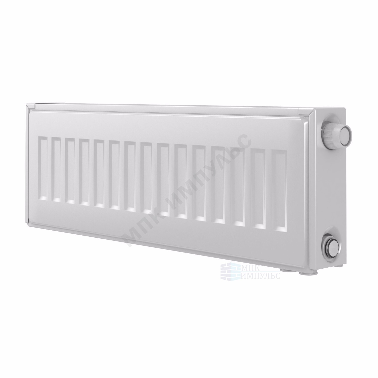 Радиатор стальной панельный Ventil Compact VC тип 11 300х1400 Qну=1080 Вт ниж/п прав в комплекте кронштейн. встроенный вентиль RAL 9016 (белый) Heaton