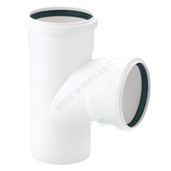 Тройник PP-H бесшумный белый Дн 110х110х87гр б/нап в/к max flow Rehau 11230051001