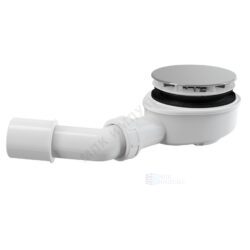 Сифон для поддона 1 1/2"x90/40 h=60мм с переходной трубкой 45гр 40/50 слив крышка D=116мм Alca Plast A491CR