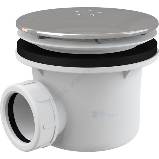 Сифон для поддона 1 1/2"x90/40 h=84мм слив крышка D=115мм Alca Plast A49K
