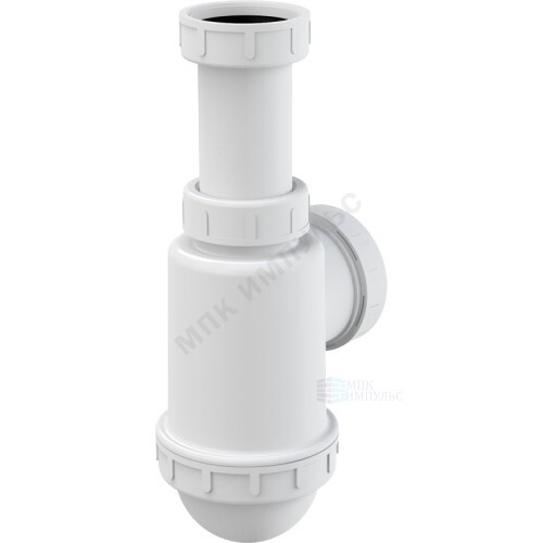 Сифон для кухонной мойки бутылочный 1 1/2"x40/50 без выпуска Alca Plast A443-DN50/40