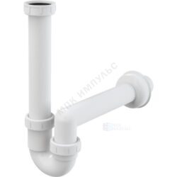 Сифон для кухонной мойки трубный 1 1/2"x40 с прямой трубкой 40 без выпуска Alca Plast A80-DN40