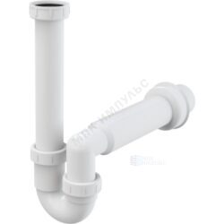 Сифон для кухонной мойки трубный 1 1/2"x40 с прямой трубкой без выпуска Alca Plast A80-DN50