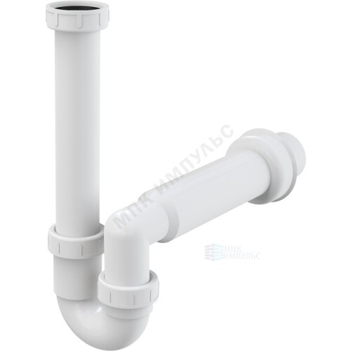 Сифон для кухонной мойки трубный 1 1/2"x40 с прямой трубкой без выпуска Alca Plast A80-DN50