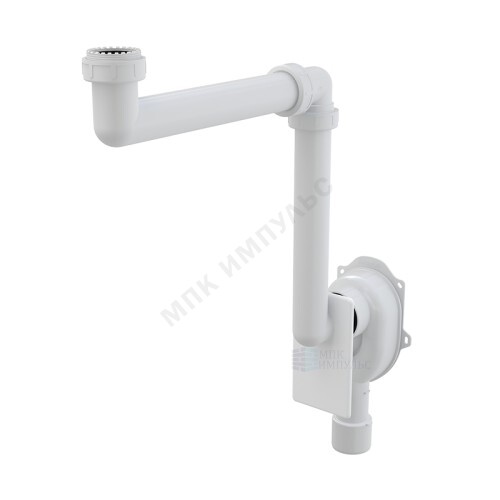Сифон для умывальника/мойки 1 1/2"/1 1/4"x40 скрытый монтаж без выпуска Alca Plast A873