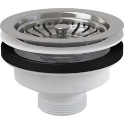Выпуск для кухонной мойки 3 1/2" с нержавеющей решёткой D=115мм Alca Plast A37