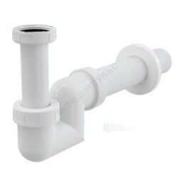 Сифон для умывальника/биде трубный 1 1/4"x40 с прямой трубкой 40 без выпуска Alca Plast A45F-DN40