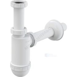 Сифон для умывальника бутылочный 1 1/4"x32 с прямой трубкой 32 без выпуска Alca Plast A430