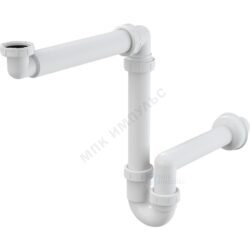 Сифон для умывальника трубный 1 1/4"x40 с прямой трубкой 40 без выпуска Alca Plast A434