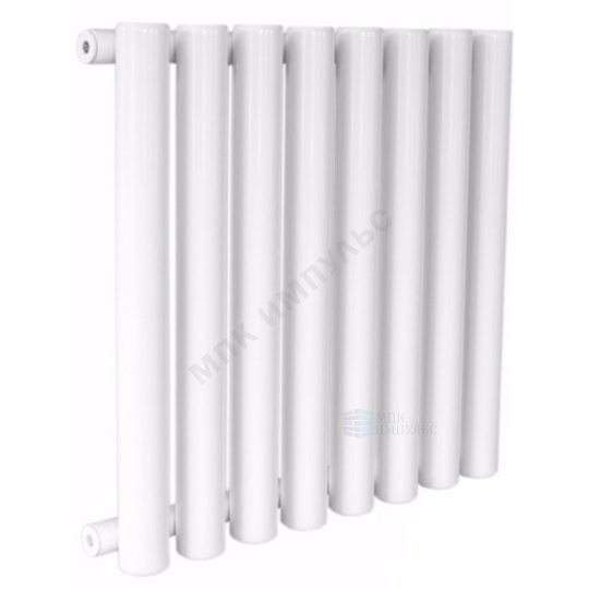 Радиатор трубчатый Гармония 1-500 26 секций с т/клапаном с нижней подводкой лев ВР G 1/2" с кронштейнами RAL 9016 (Белый) КЗТО
