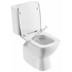 Унитаз-компакт горизонтальный выпуск нижний подвод с арматурой 2/реж с сиденьем дюропласт микролифт белый Нео Santek 1.WH30.2.470