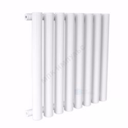 Радиатор трубчатый Гармония 1-750 15 секций с боковой подводкой ВР G 1/2" с кронштейнами RAL 9016 (Белый) КЗТО