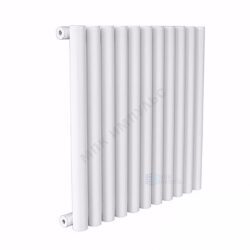 Радиатор трубчатый Гармония А40 1-300 13 секций с боковой подводкой ВР G 1/2" с кронштейнами RAL 9016 (Белый) КЗТО