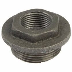 Заглушка (пробка) проходная 1 1/4"x3/4" правая резьба для чугунных радиаторов CRMTCLB