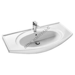 Умывальник мебельный Энигма 100 1 отверстие под смеситель по центру белый Santek 1.WH20.7.777