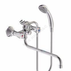 Смеситель для ванны с душем двуручный хром PRACTIC Vidima BA230AA