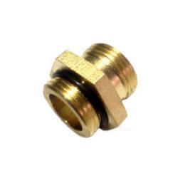Штуцер проходной латунь 3/4"x3/4" под евроконус для коллектора Апогей 310019