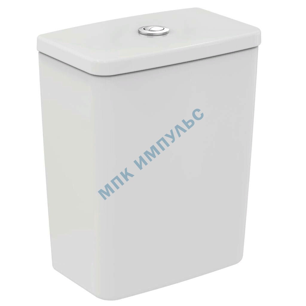 Бачок для унитаза нижний подвод арматура 2/реж слив кнопка белый CONNECT AIR Cube Ideal Standard E073401
