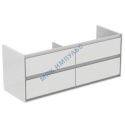 Тумба под умывальник 130 CONNECT AIR белый глянец/белый матовый Ideal Standard E0824B2