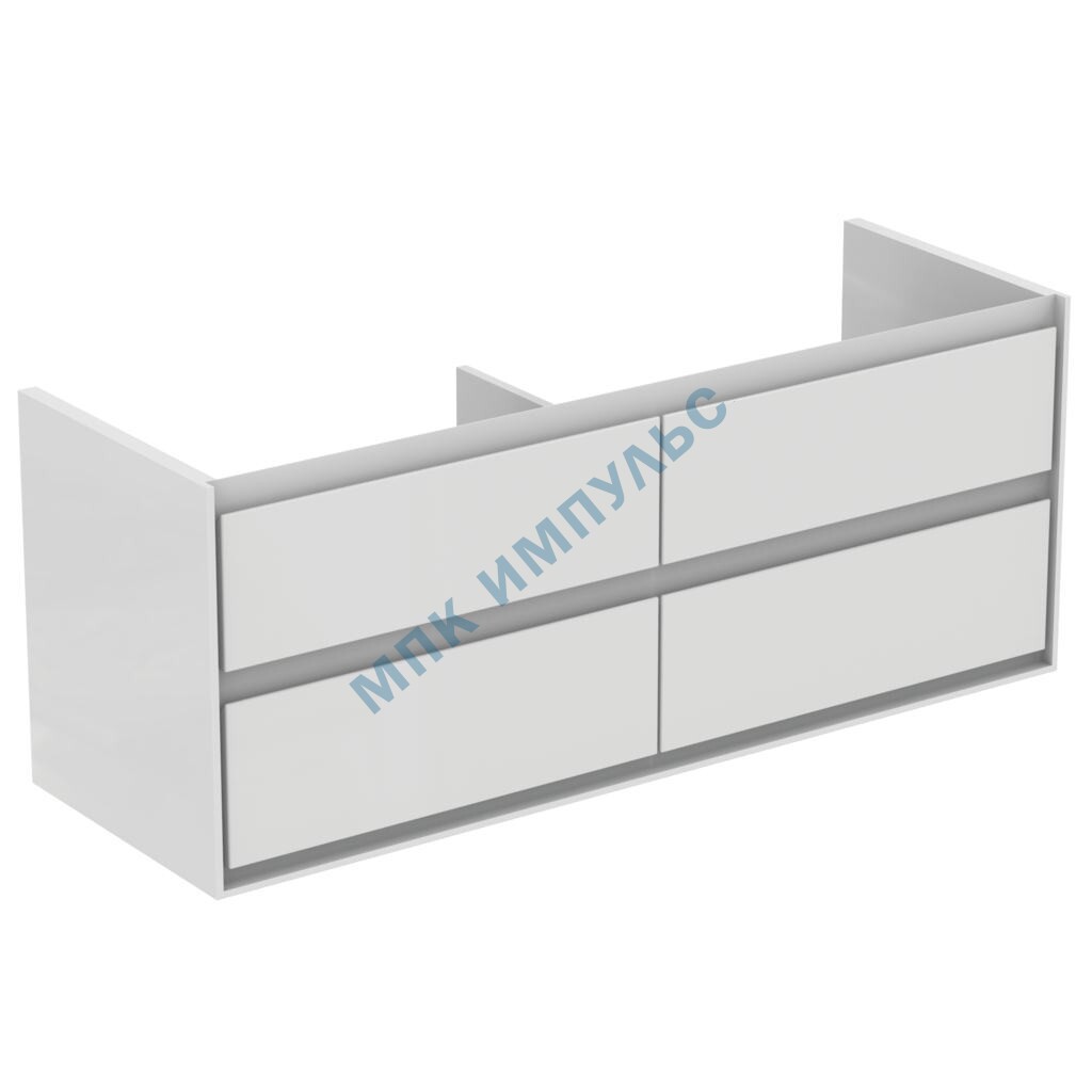 Тумба под умывальник 130 CONNECT AIR белый глянец/белый матовый Ideal Standard E0824B2