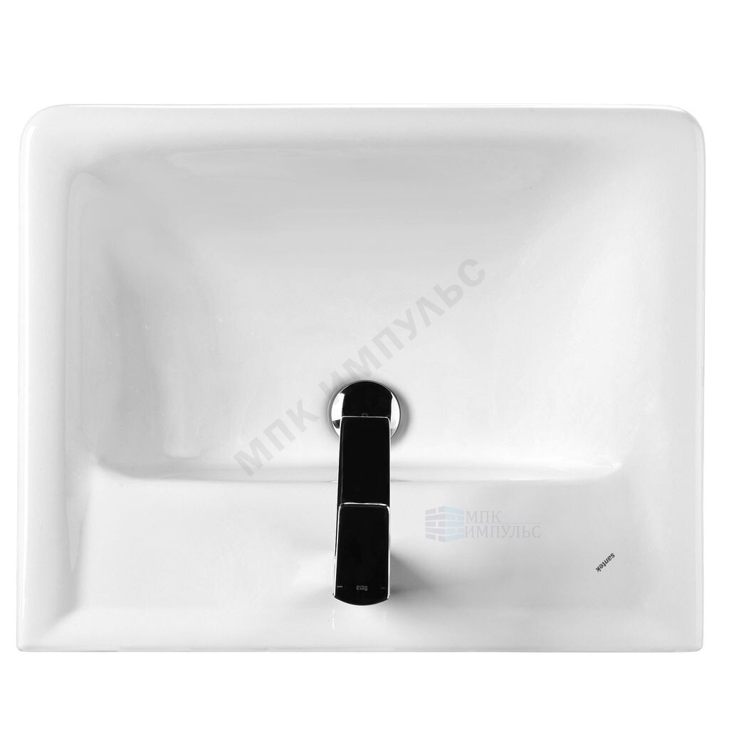 Умывальник мебельный Тигода 60 1 отверстие под смеситель по центру Santek 1.WH30.2.082 — изображение 2