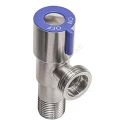 Кран нерж бытовой угловой с отражателем G1/2"х3/4" Ру10 НР переходной флажок керамическая кран-букса RM-L ATS-1234
